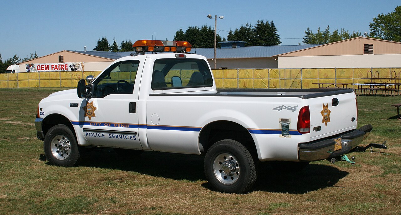 Camioneta de los servicios de policía de la ciudad de Bend, Oregón, en una imagen de archivo